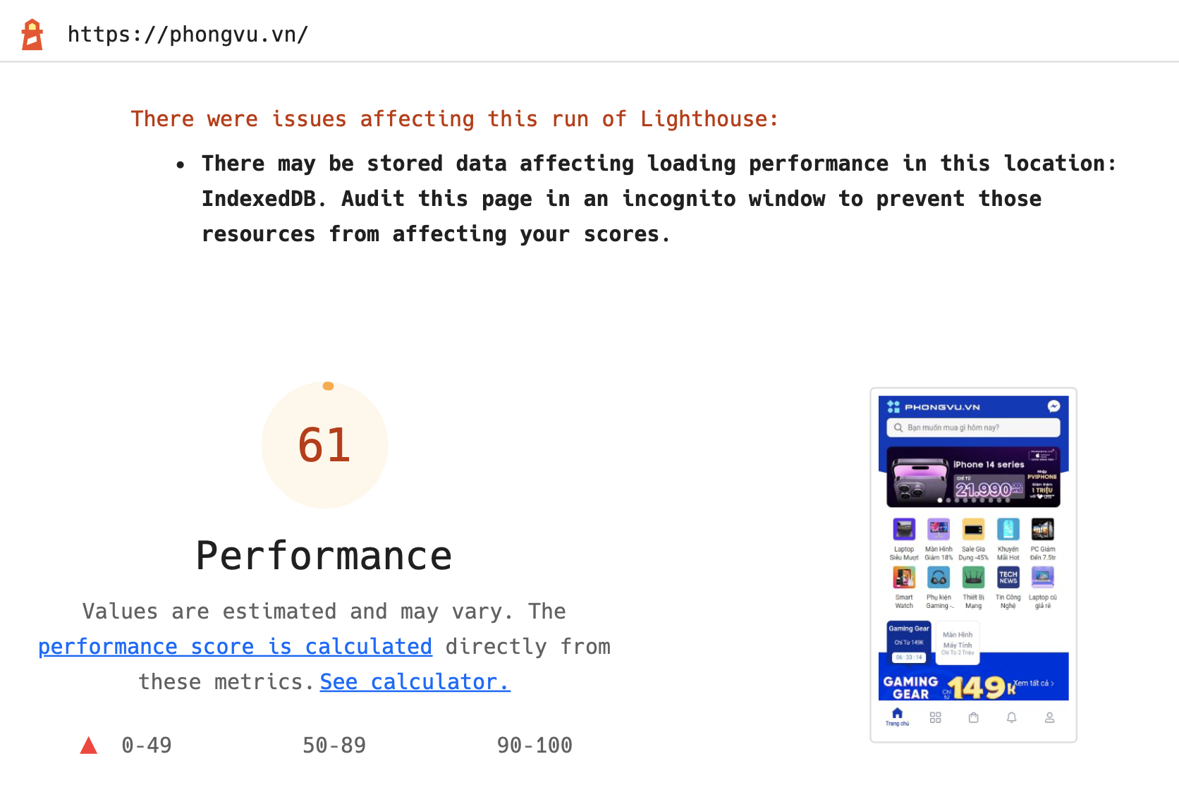 Không nhúng GTM
